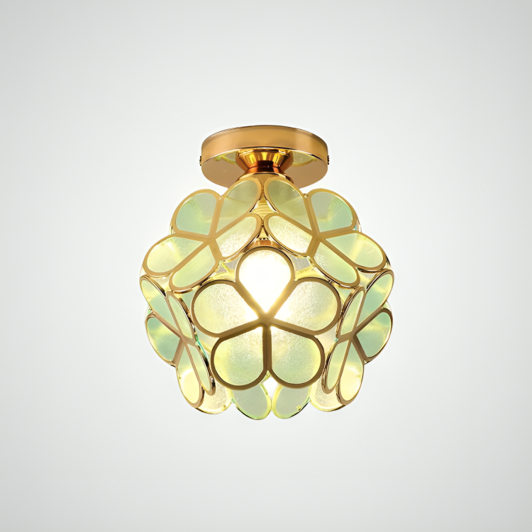 Retro Style PVC Ceiling Lamp – Flower Pattern for a Unique Look | Kalsten