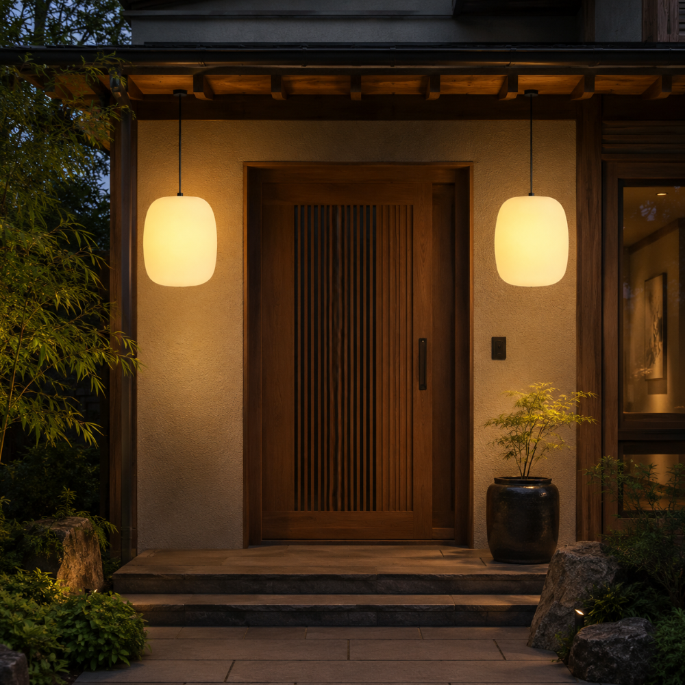 Japanese-Style Waterproof Outdoor Hanging Lantern