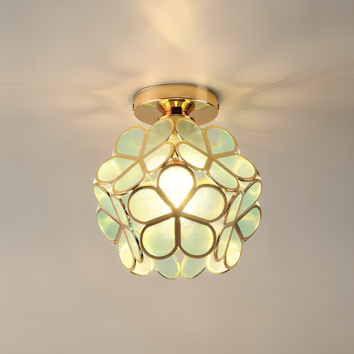Retro Style PVC Ceiling Lamp – Flower Pattern for a Unique Look | Kalsten