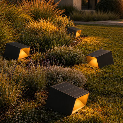 Solar Stainless-Steel Pathway Light with Remote