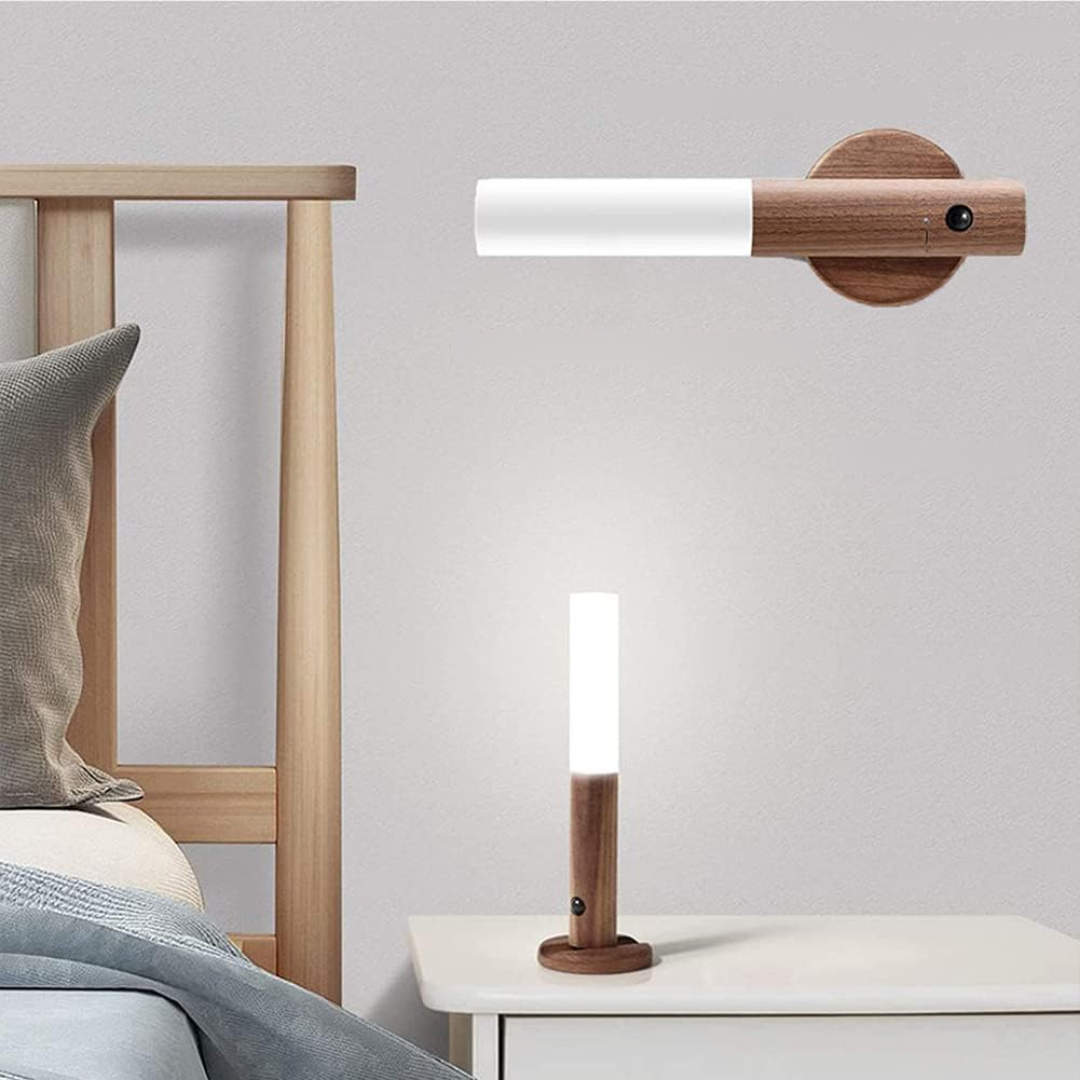 Wood LED Motion Sensor Wall Lamp Kalsten