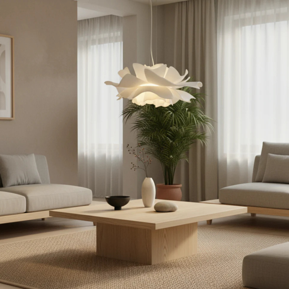 Petaline Floral Acrylic Pendant Light