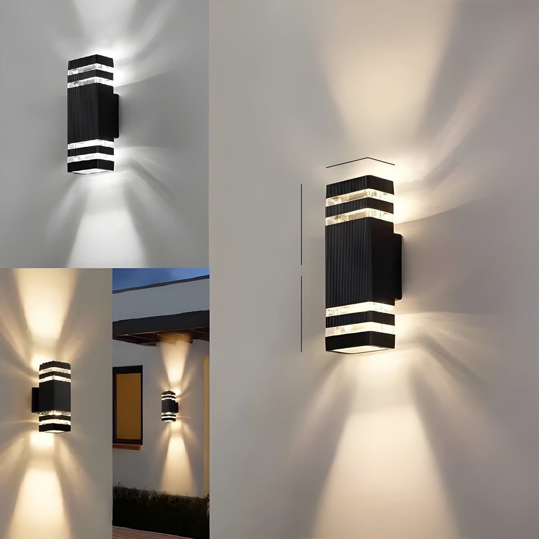 LED Outdoor Wall Light – Modern Up-&-Down Light | Waterproof for Garden & Balcony | Kalsten