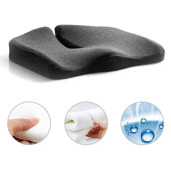 Kalsten | ErgoRelief Seat Cushion – Ergonomic Memory Foam Cushion for Back and Tailbone