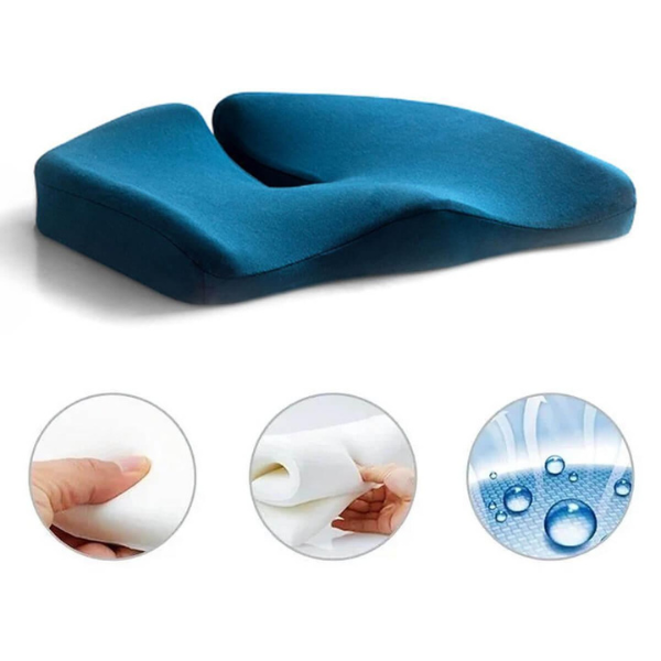 Kalsten | ErgoRelief Seat Cushion – Ergonomic Memory Foam Cushion for Back and Tailbone