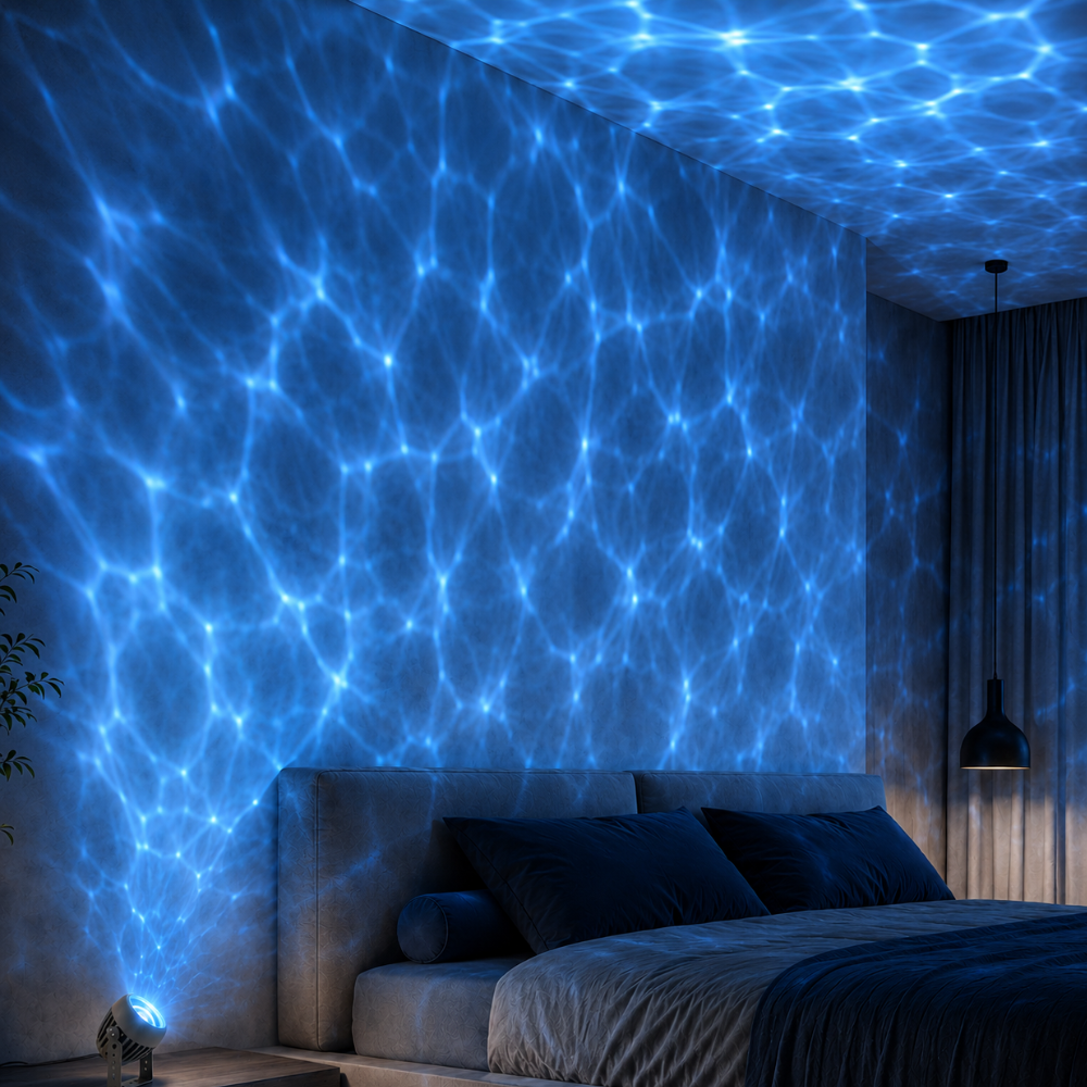 AuraFlow Color-Changing Ripple Spotlight