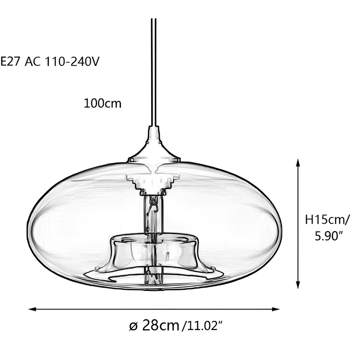 Colorful glass pendant light – Modern Nordic lighting for cozy spaces | Kalsten