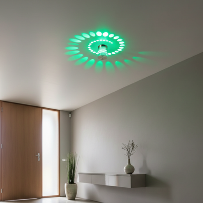 Spiral-Effect Wall & Ceiling Light