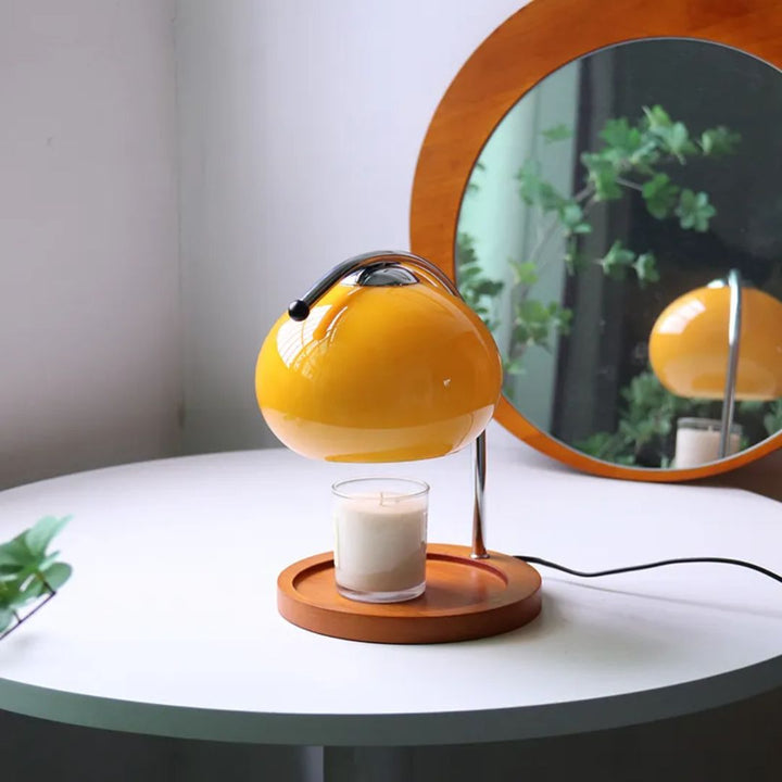 Alyssa Retro Table Lamp - Elegant Glass Lighting Kalsten