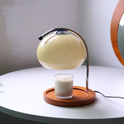 Alyssa Retro Table Lamp - Elegant Glass Lighting Bowlift