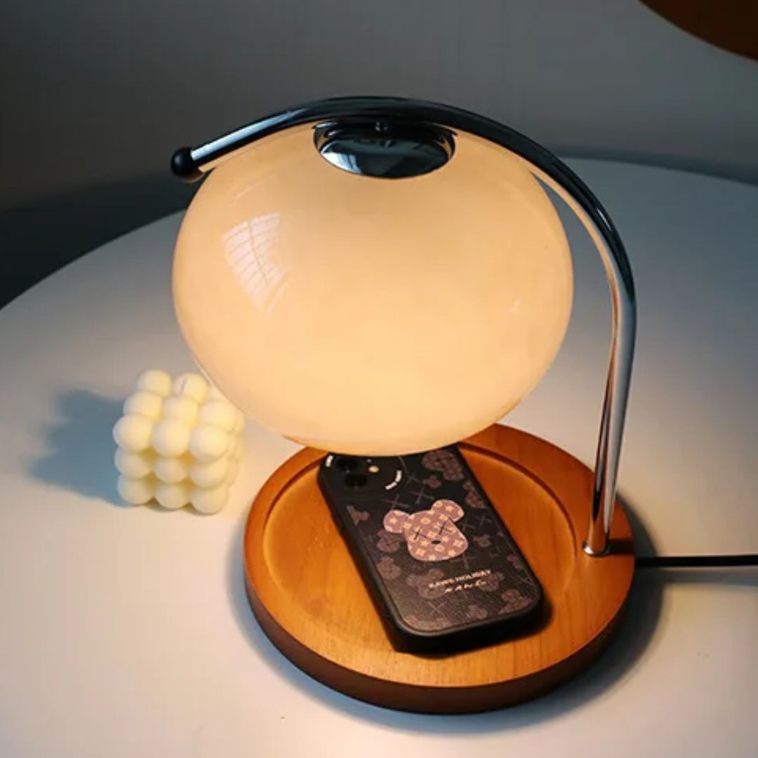 Eindhoven Alyssa Retro Glass Table Lamp | Kalsten