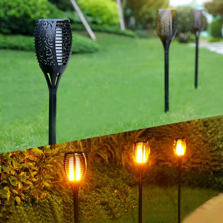 SolarFlame Garden Torches – Sustainable LED Garden Lighting | Kalsten