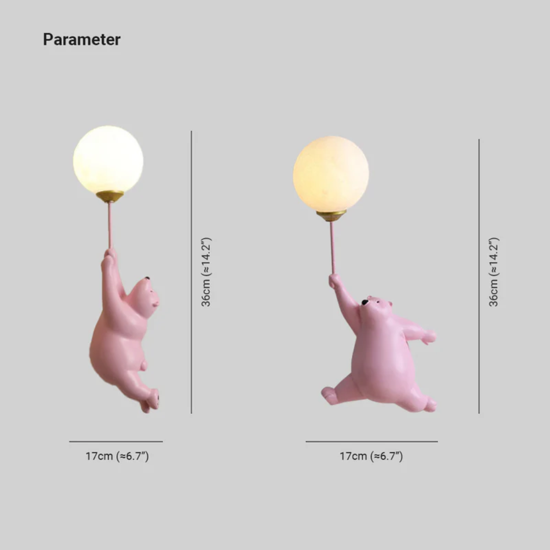 Designer Bear LED Wall Lamp - TeddyGlow | Kalsten