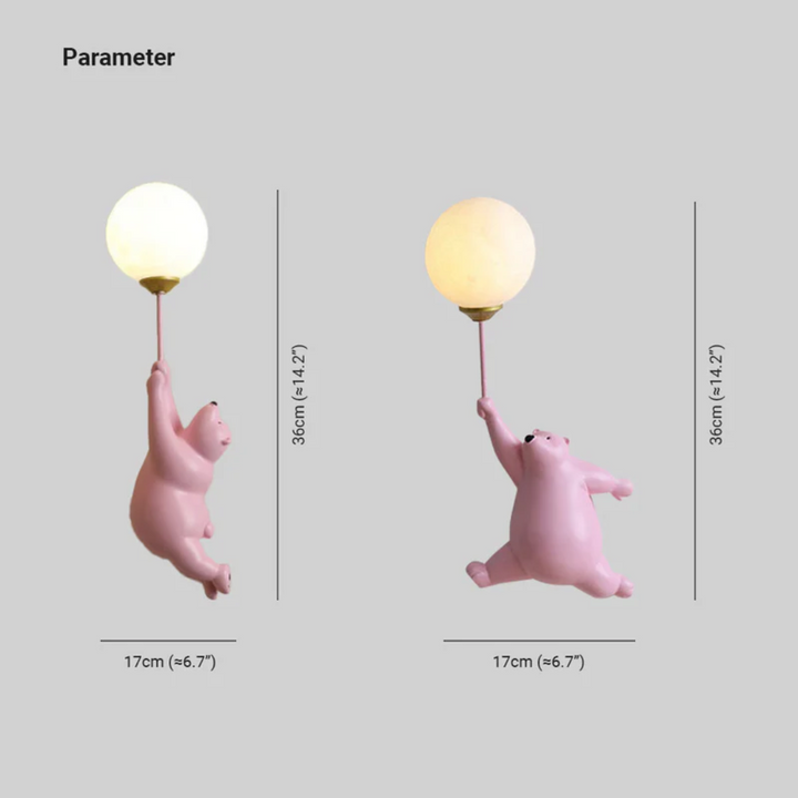Designer Bear LED Wall Lamp - TeddyGlow | Kalsten