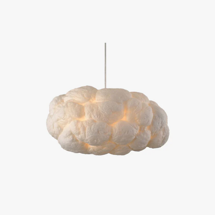 Designer Cloud LED Pendant Lamp White PVC/Cotton - Nimbus | Kalsten