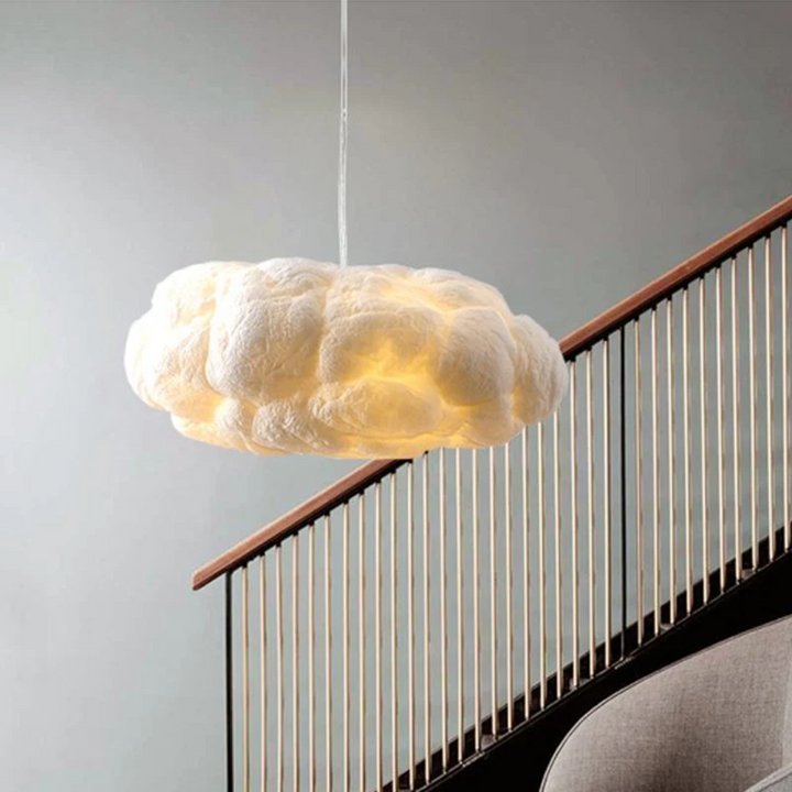 Designer Cloud LED Pendant Lamp White PVC/Cotton - Nimbus | Kalsten