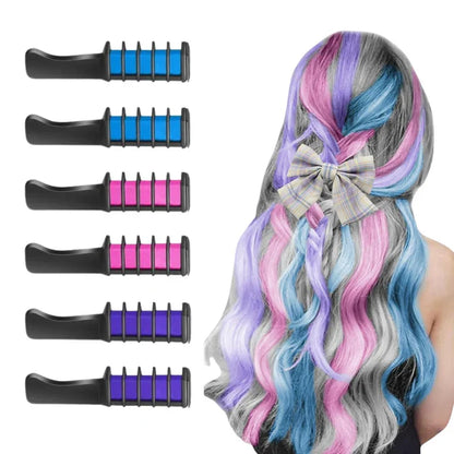 Skanto | Washable Hair Chalk Comb | For Colorful Hair Accents