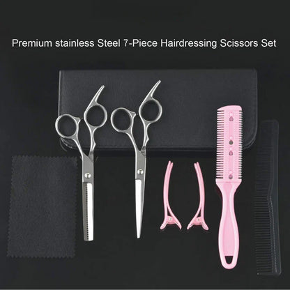 Skanto | Professional Hairdressing Set | Cutting and Thinning Shears for Precision Hairstyles