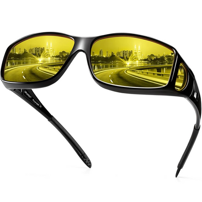 Norvo | Polaroid Night Driving Glasses | Anti-Glare, Lightweight & Ideal for Low Light Conditions