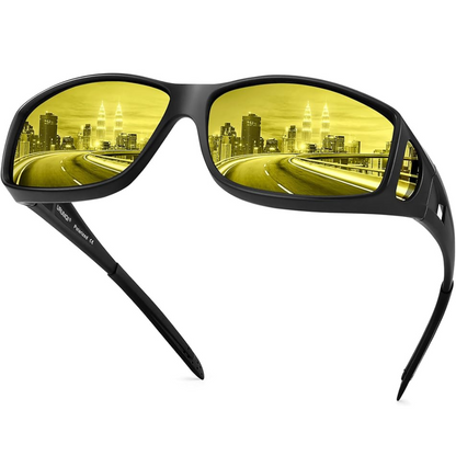 Norvo | Polaroid Night Driving Glasses | Anti-Glare, Lightweight & Ideal for Low Light Conditions