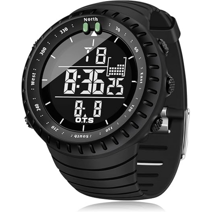 Kalsten | Henry Waterproof Men’s Digital Sports Watch – Shockproof, Tactical & LED Backlit Outdoor Timepiece