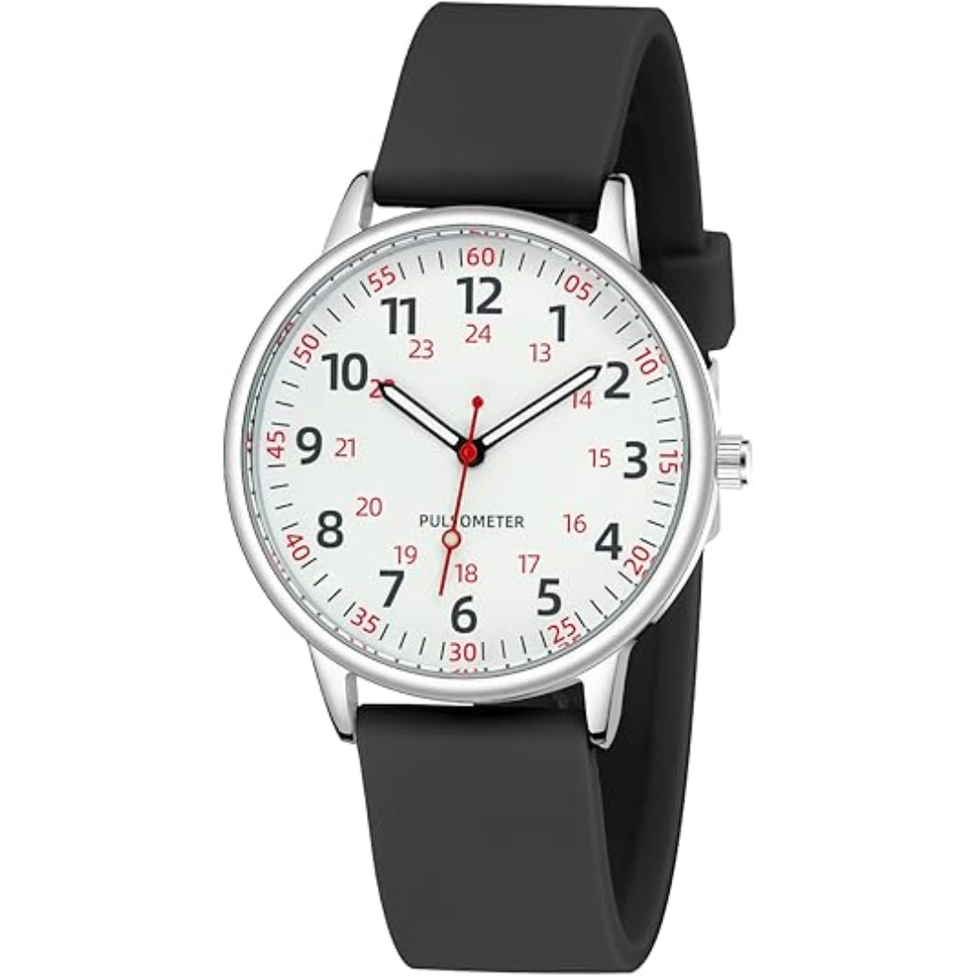 Skanto | Stylish Women's Clip Watch – Waterproof Silicone Fob Watch in Elegant Colors