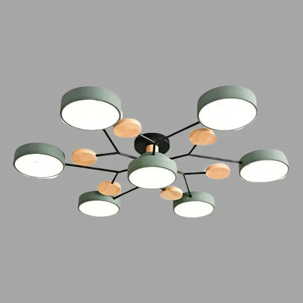 Scandinavian Branched LED Chandelier for Modern Home Lighting