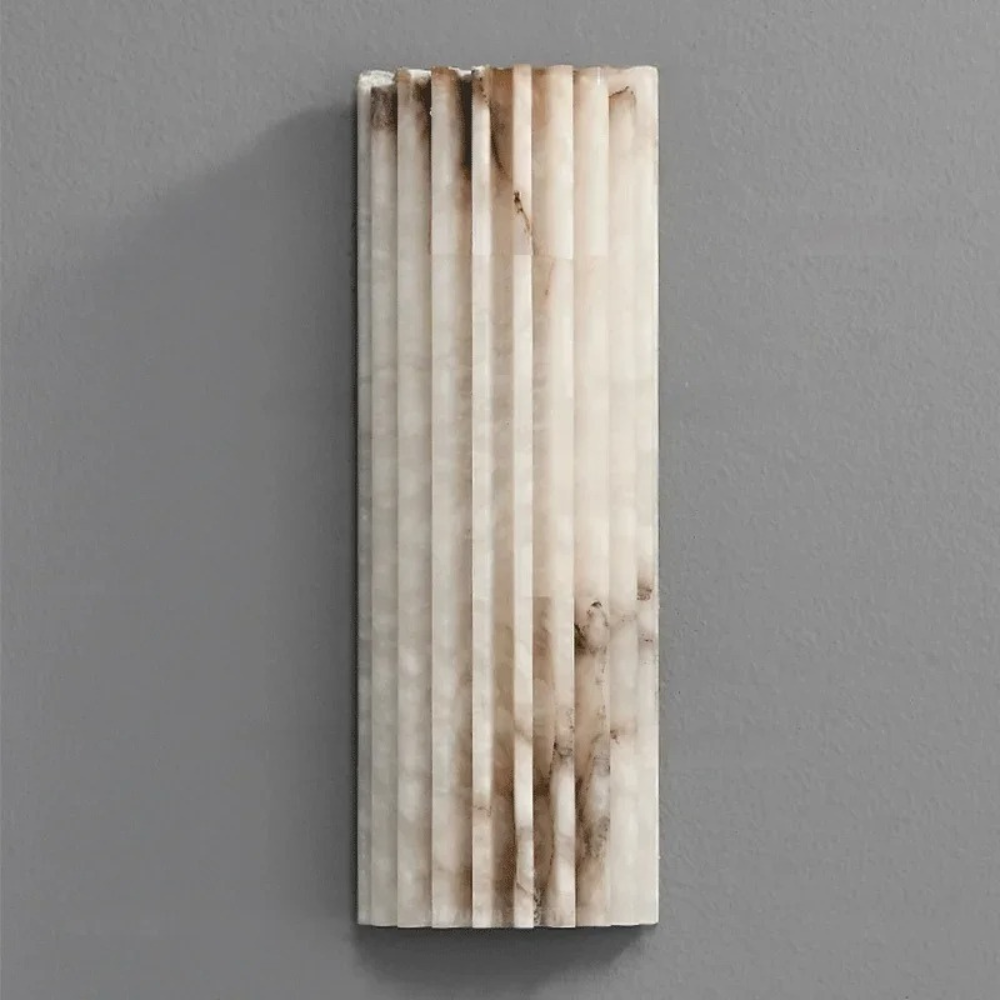 MarbleGlow Minimalist Marble Wall Sconce
