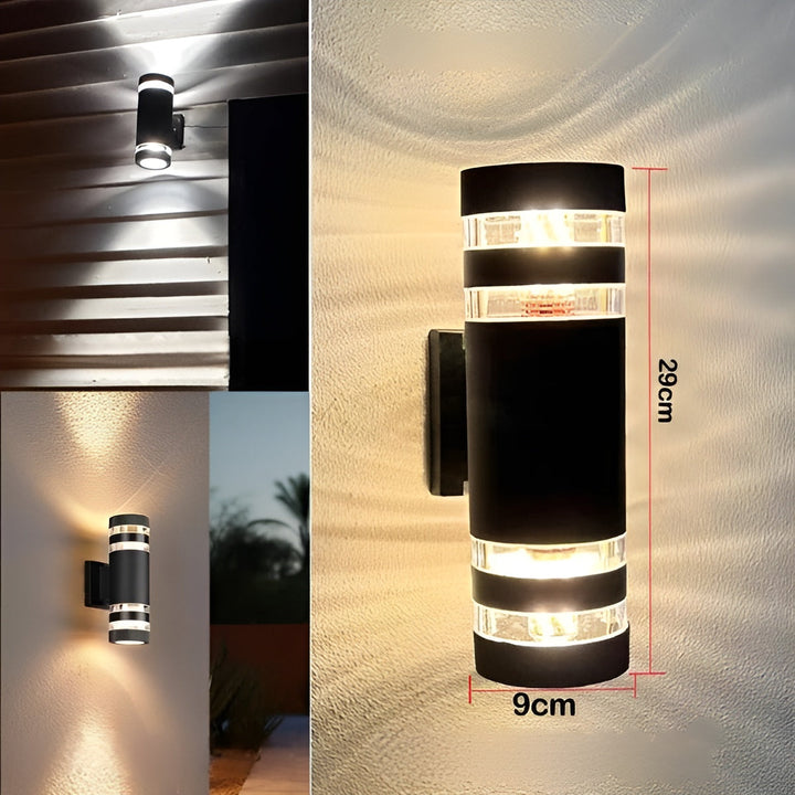 LED Outdoor Wall Light – Modern Up-&-Down Light | Waterproof for Garden & Balcony | Kalsten