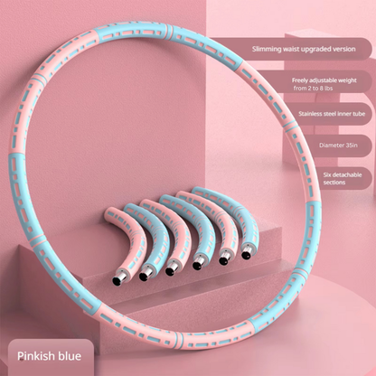 BowLift | Detachable Stainless Steel Weighted Fitness Hoop for Full Body Exercise