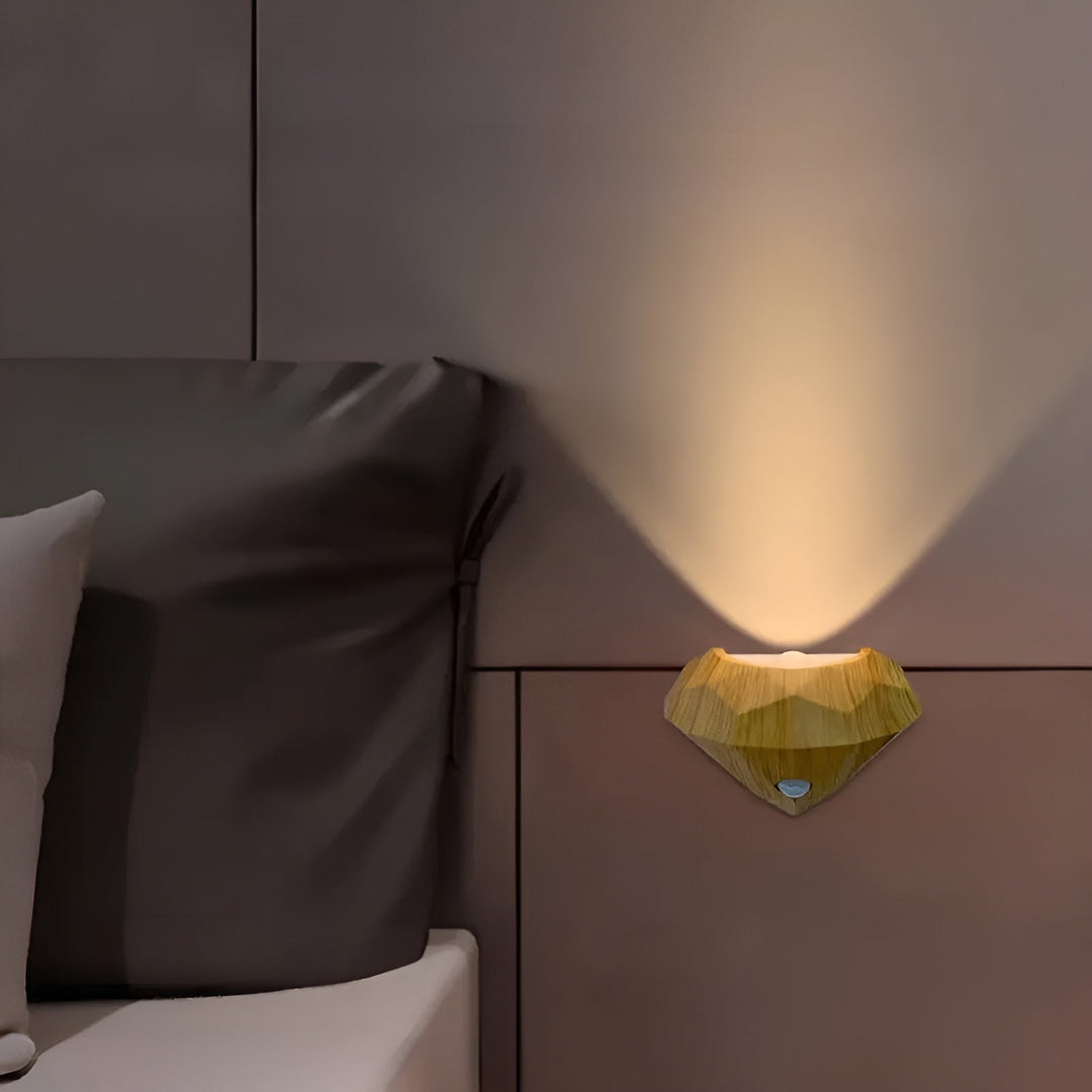 LED Night Light with Motion Sensor – Rechargeable & Self-Adhesive | Soft Light for Eye-Friendly Illumination | Kalsten