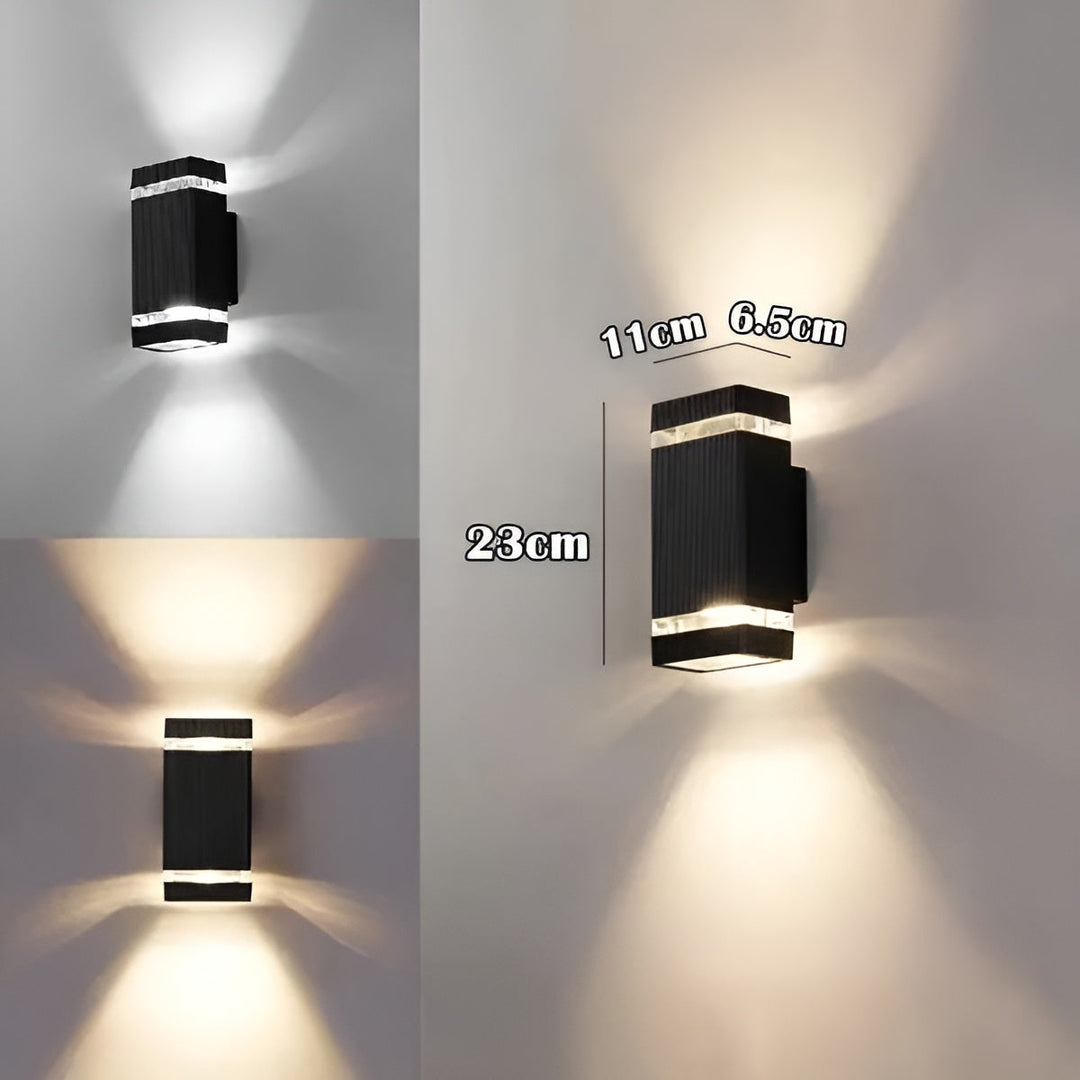 LED Outdoor Wall Light – Modern Up-&-Down Light | Waterproof for Garden & Balcony | Kalsten
