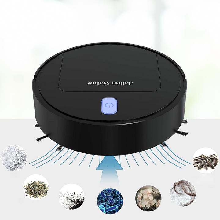 Kalsten | Cleanoro S6 Robot Vacuum Cleaner | Compact & Intelligent | For Pet Hair, Hard Floors & Carpets | 2h Runtime