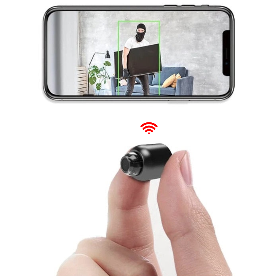 Mini Wireless Hidden Camera with Audio for Home Surveillance