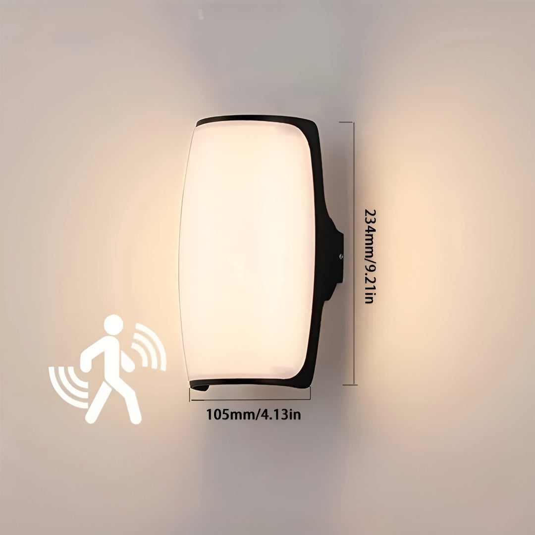LED outdoor wall light - waterproof with motion detector | Perfect for garden, terrace & driveway | Kalsten