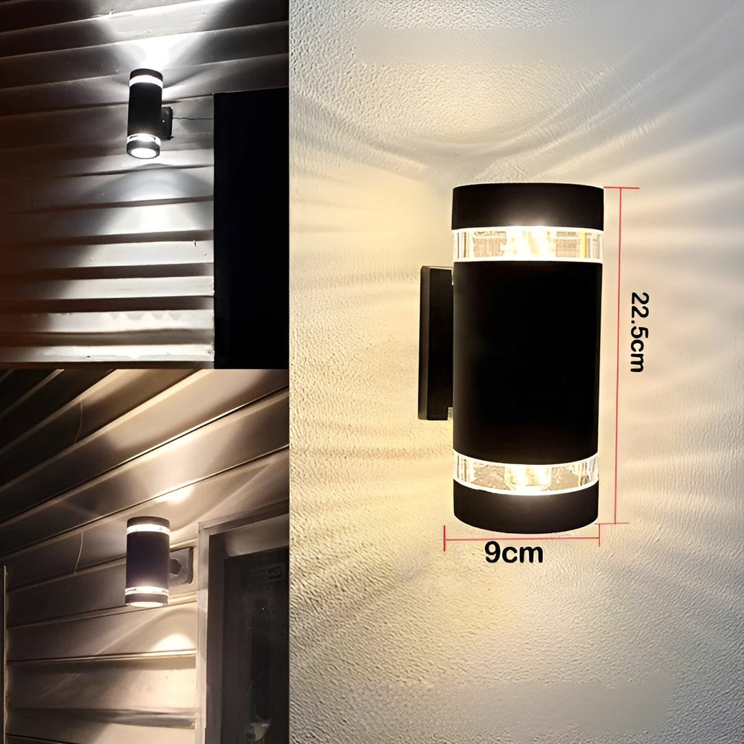 LED Outdoor Wall Light – Modern Up-&-Down Light | Waterproof for Garden & Balcony | Kalsten