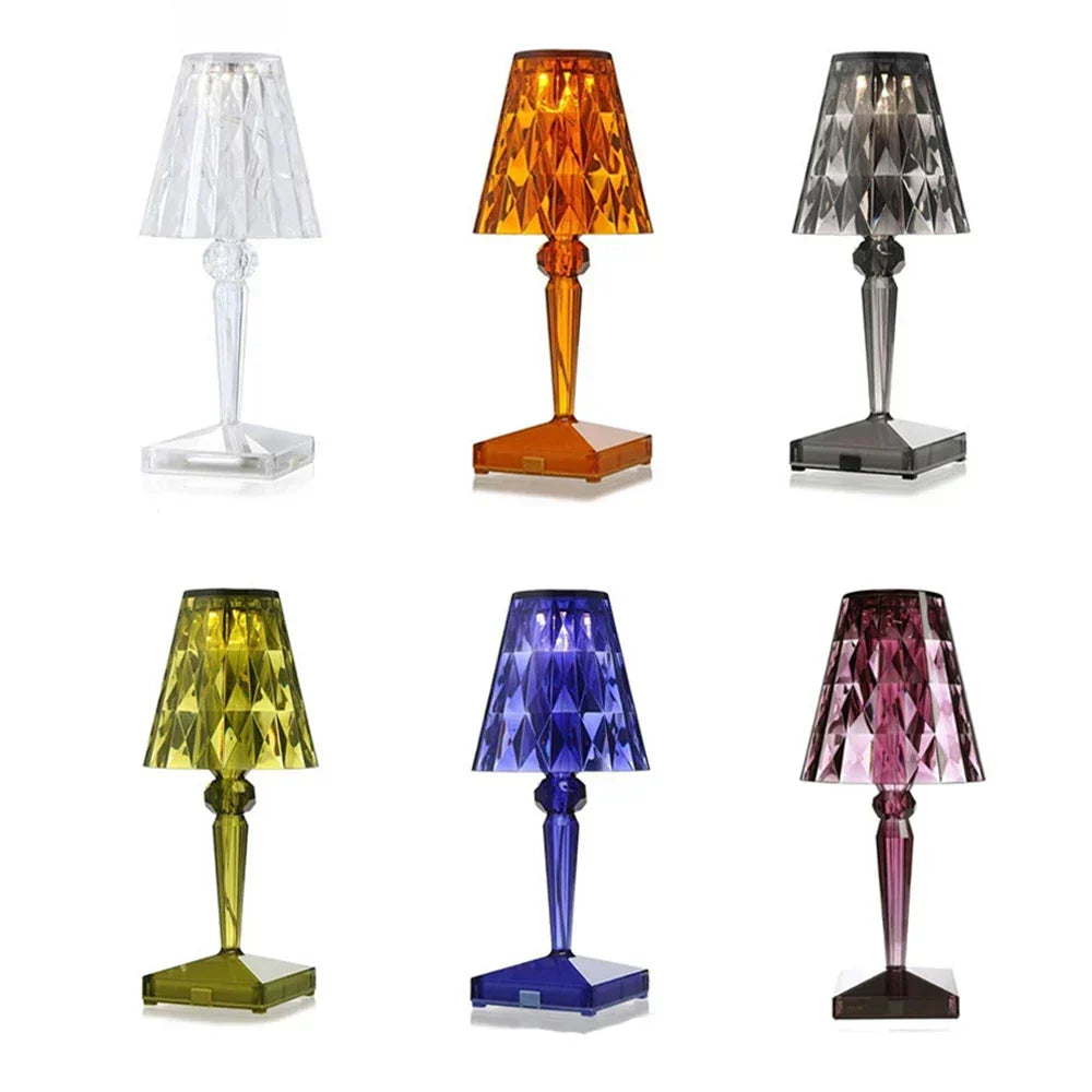 Acrylic Crystal Table Lamp – Artistic Design, Dimmable, Energy Saving, Ideal for Living Room or Bedroom | Kalsten