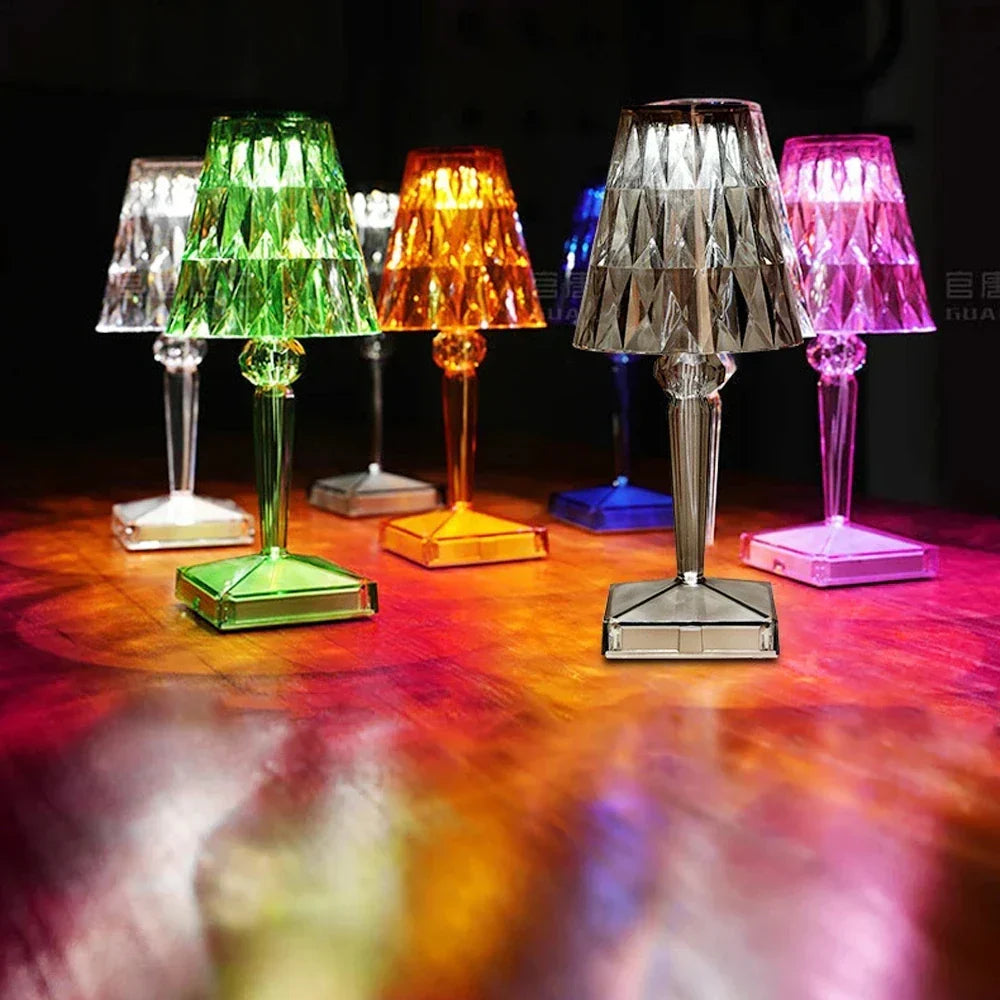 Acrylic Crystal Table Lamp – Artistic Design, Dimmable, Energy-saving, Ideal for Living Room or Bedroom | Brehn
