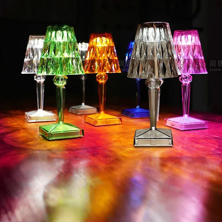 Acrylic Crystal Table Lamp – Artistic Design, Dimmable, Energy Saving, Ideal for Living Room or Bedroom | Kalsten