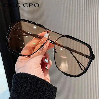 Skanto | Square Women's Sunglasses with UV400 & Color-Changing Lenses