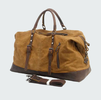 Skanto | Valour Canvas & Leather Travel Duffle Bag – 35L
