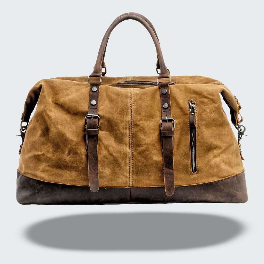Skanto | Valour Canvas & Leather Travel Duffle Bag – 35L