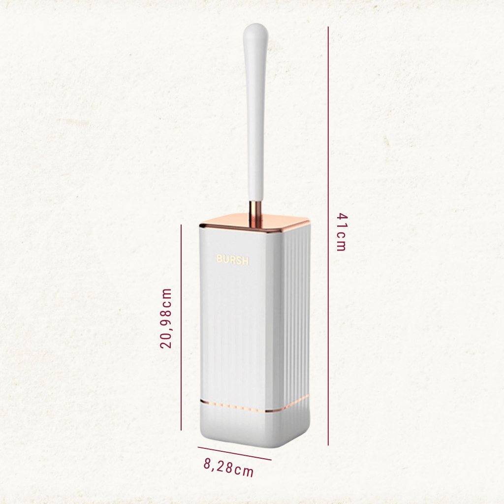 Elegant Flexi Toilet Brush with Quick-Drying Wall Holder Kalsten