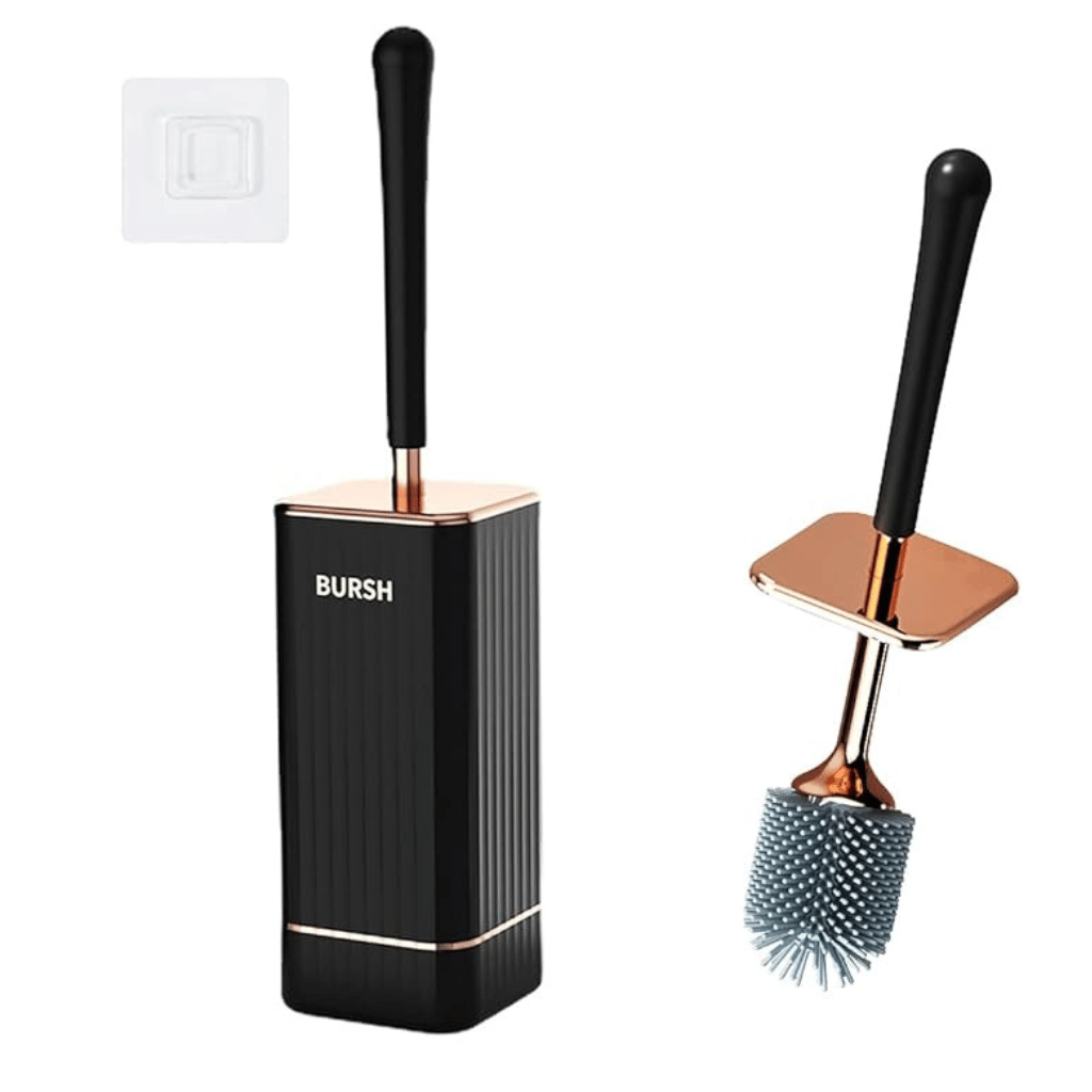 Elegant Flexi Toilet Brush with Quick-Drying Wall Holder Kalsten