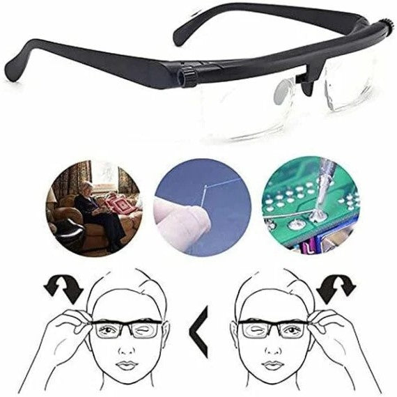 Adjustable focus glasses for near and far | Kalsten