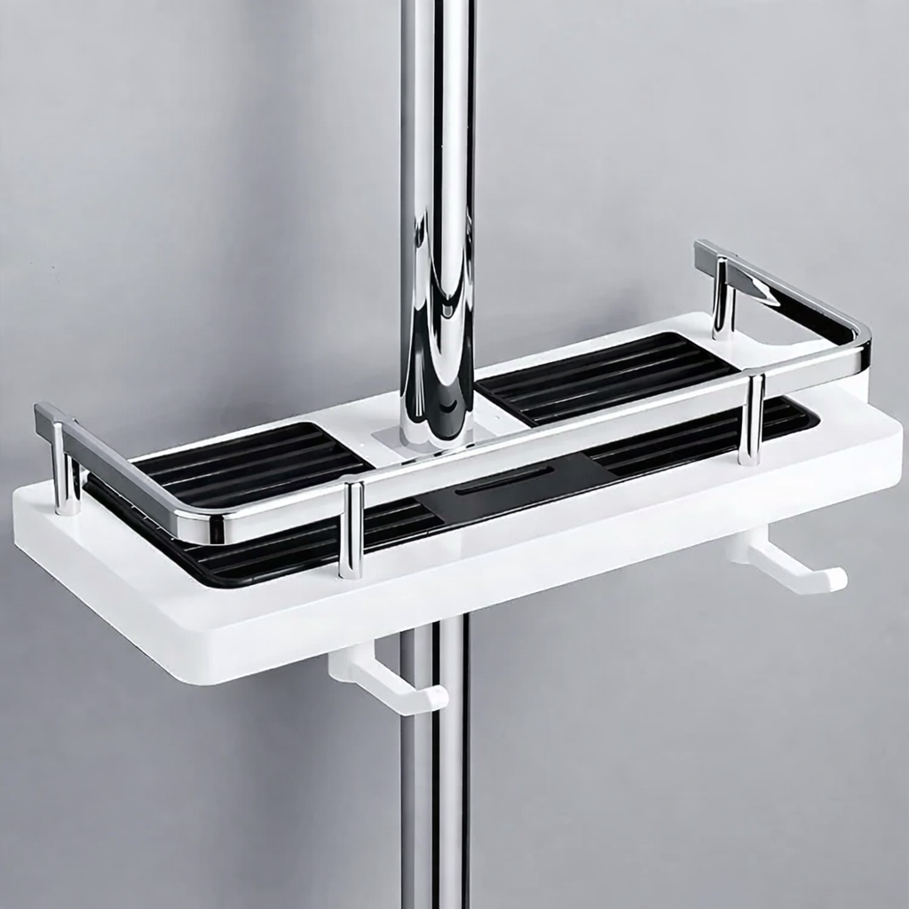 AquaShelf Adjustable Shower Shelf without Drilling for Bathroom | Kalsten