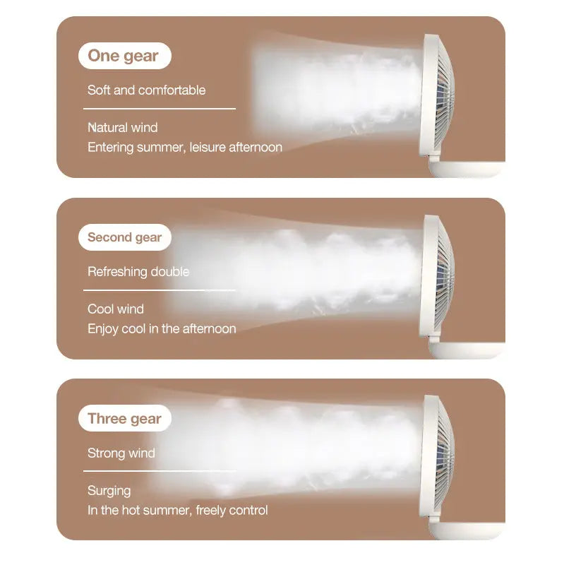 Kalsten | 2-in-1 Fan for Wall & Table – Quiet, Space-saving & Powerful
