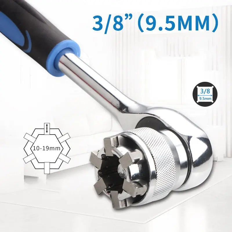Kalsten | Adjustable Socket Wrench – Universal Tool 10-19mm for Quick Repairs