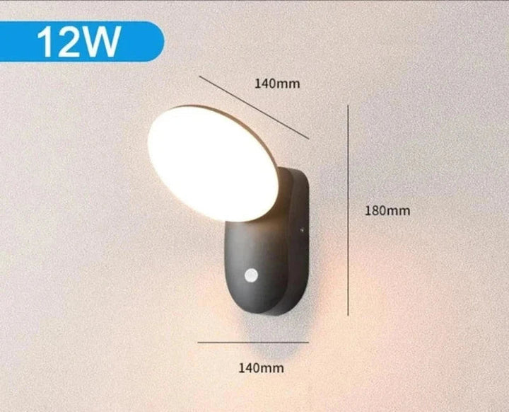 Modern LED porch light with motion sensor - Waterproof outdoor lighting, energy-saving, ideal for terrace and entrance | Kalsten