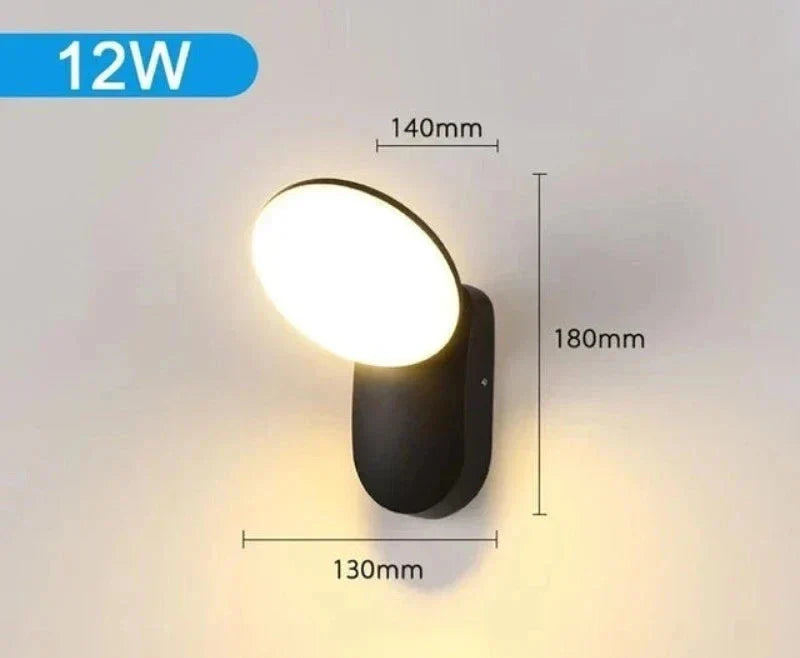 Modern LED porch light with motion sensor - Waterproof outdoor lighting, energy-saving, ideal for terrace and entrance | Kalsten